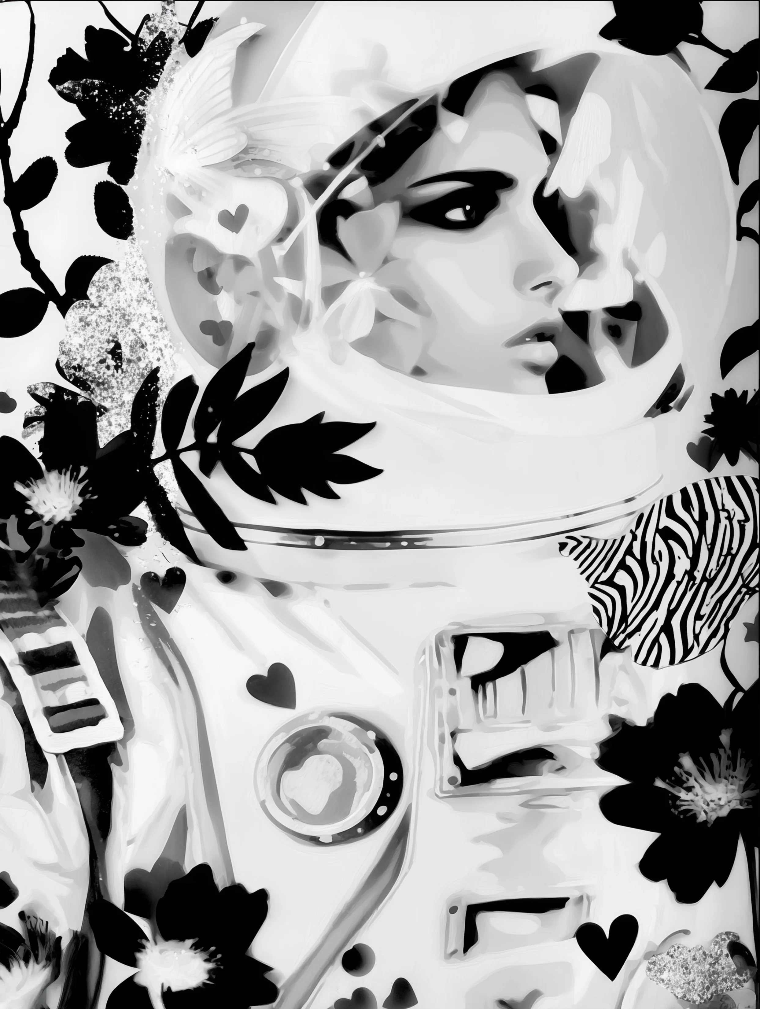 Free printable astronaut coloring pages for adults featuring looking side view astronaut